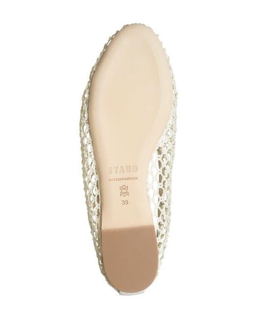 Staud Natural Alba Ballet Flat