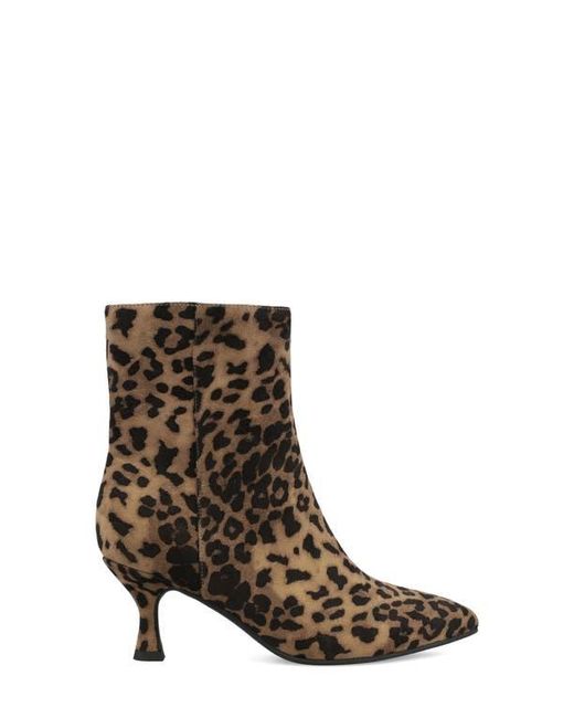 MIA Brown Ediva Pointed Toe Bootie