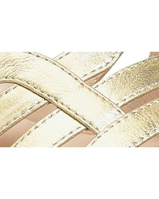 Söfft Metallic Scarlet Ankle Strap Wedge Sandal