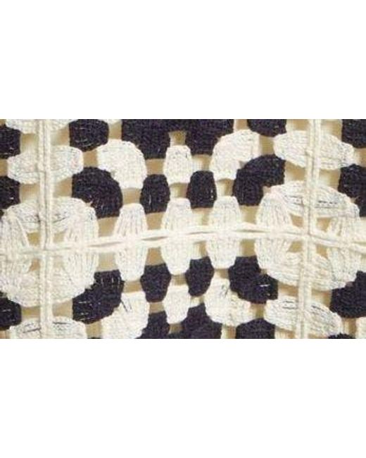 FRAME White Granny Square Crochet Dress