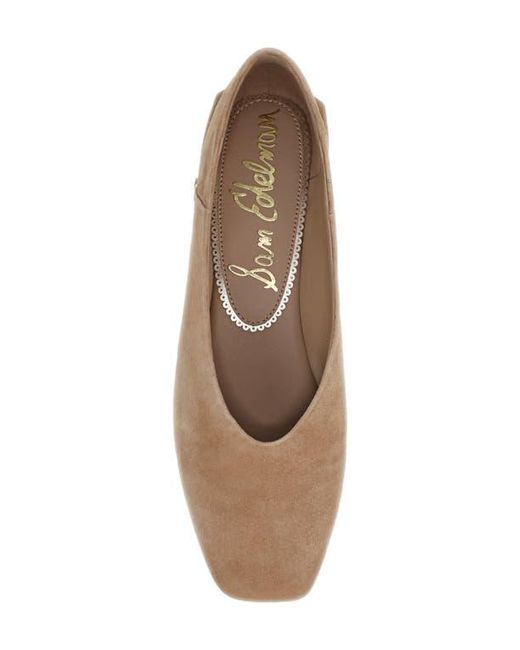 Sam Edelman Brown Kasey Square Toe Pump