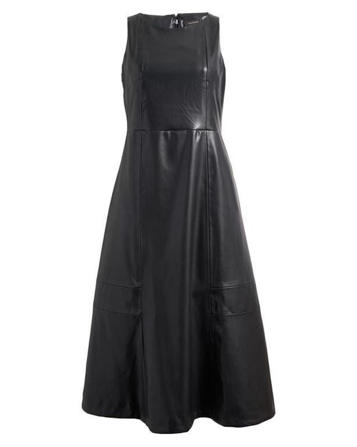 nordstrom halogen leather dress Halogen Mixed Media Leather Sheath Dress, $228 | Nordstrom