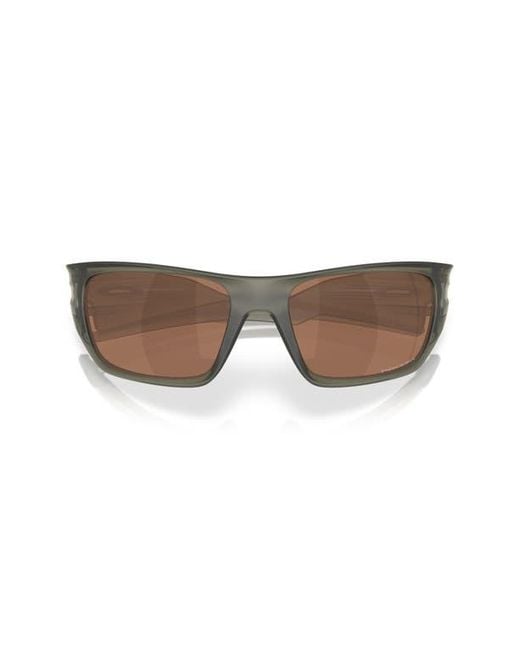 Oakley Brown 60Mm Prizm Rectangular Sunglasses for men
