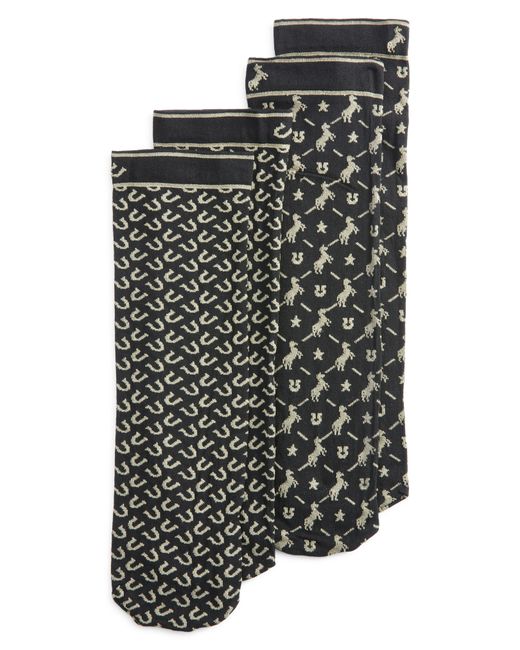 Oroblu Black 2-Pack Assorted Twins Texas Socks