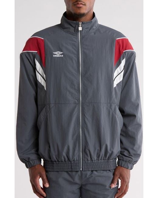 Umbro Relaxed Nylon Track Jacket in Gray for Men | Lyst