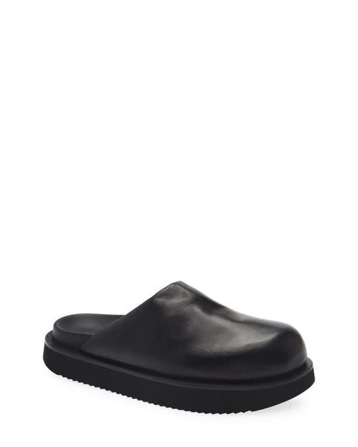 Rick Owens Black Padded Platform Mule for men