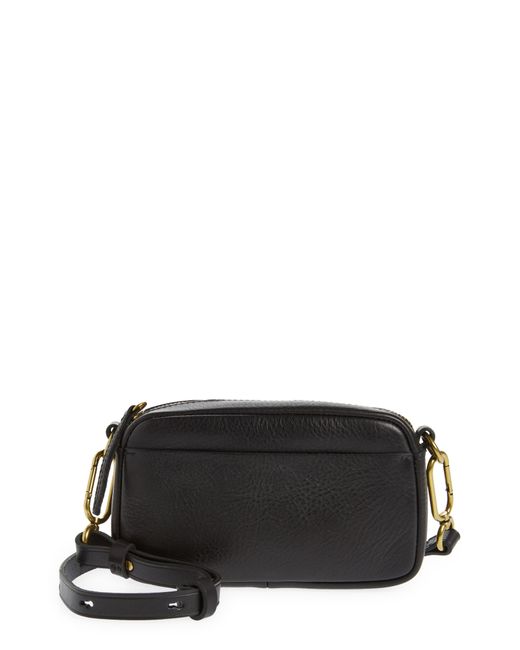 Madewell Mini The Leather Carabiner Crossbody Bag in Black | Lyst