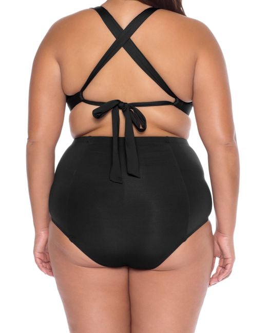 Becca Black Tab Inset Bikini Top