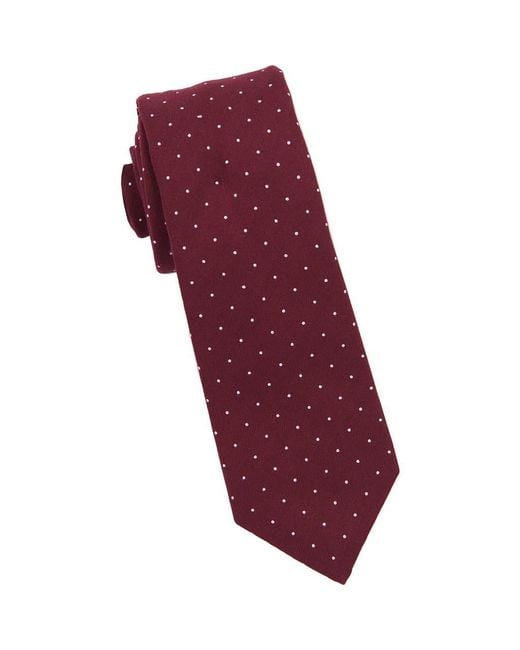 Brooklyn Brigade Red Dot Cotton Tie for men