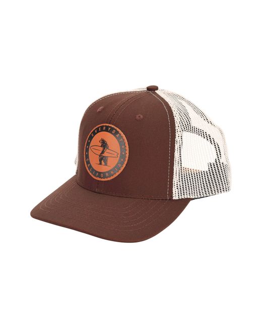 Everyday California Brown Marlin Snapback Hat for men
