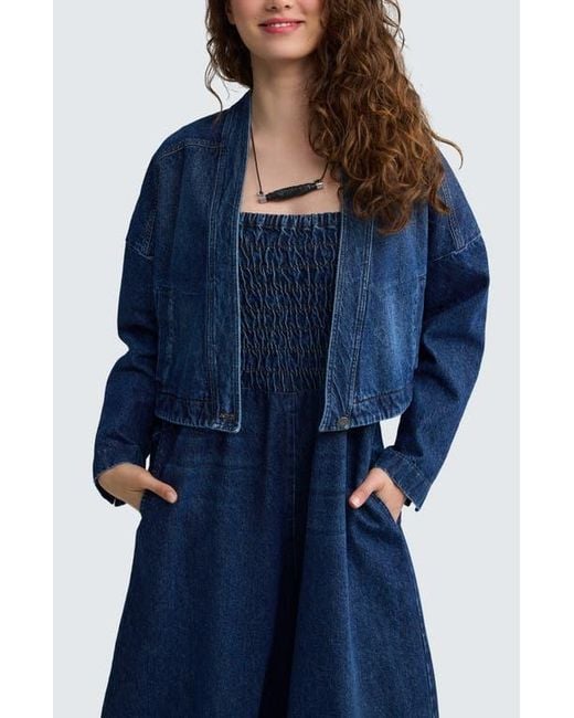 Luukaa Blue Tatum Structured Denim Jacket