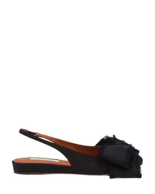 Lanvin Black Slingback Ballerina Flat