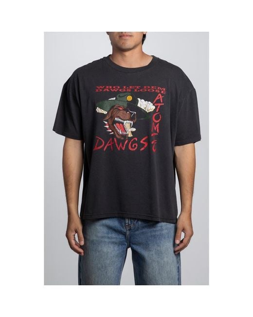 Elwood Black Vintage Dawgs Tee for men
