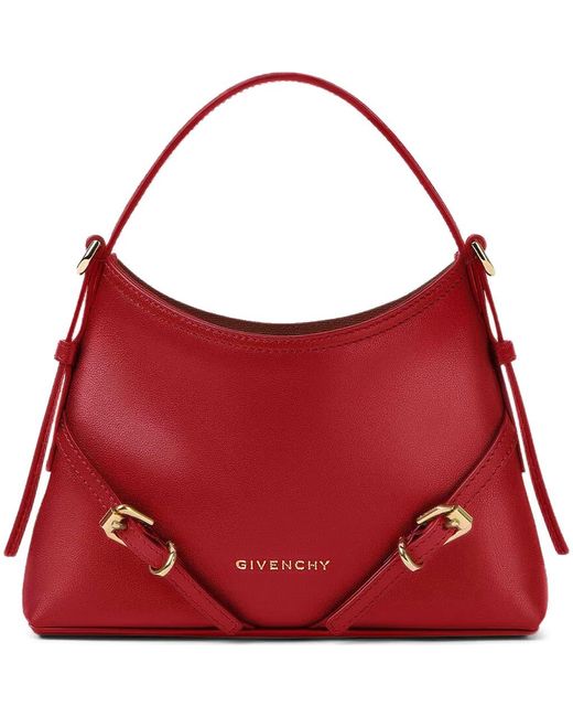Givenchy Red Nano Voyou Leather Crossbody Bag