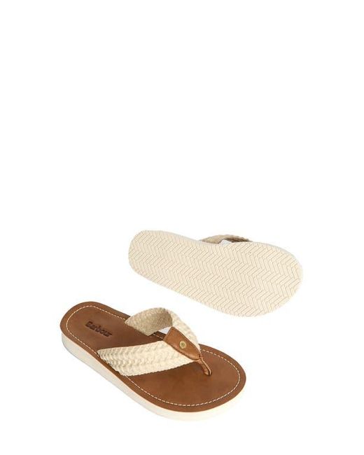 Barbour Brown Kelburn Flip Flop