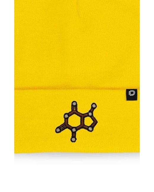 Alix Yellow Molecule Beanie for men