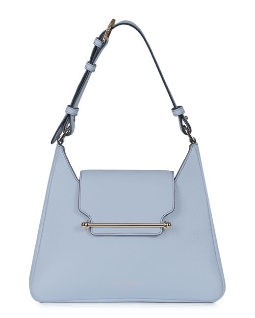 Strathberry Multrees Leather Hobo in Blue | Lyst