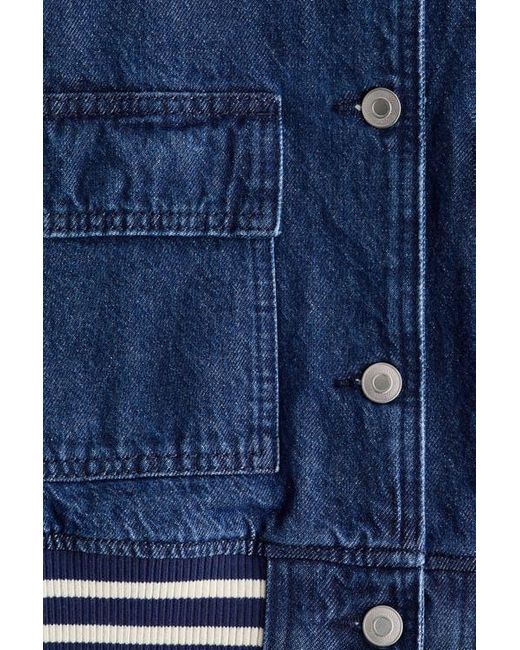H&M Blue Denim Baseball Jacket