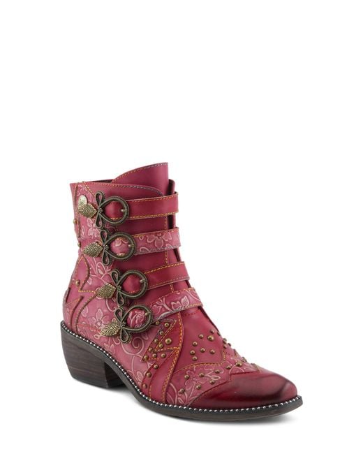 Spring Step Red Rodeha Bootie