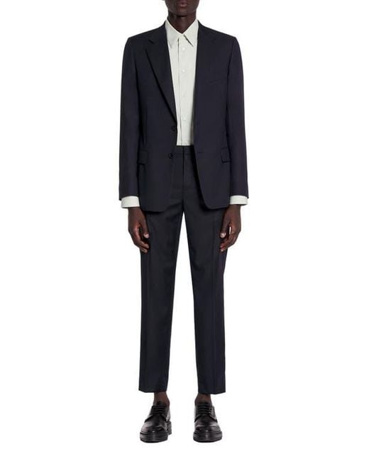 Lanvin Black Single-Breasted Flap Pockets Jacket for men