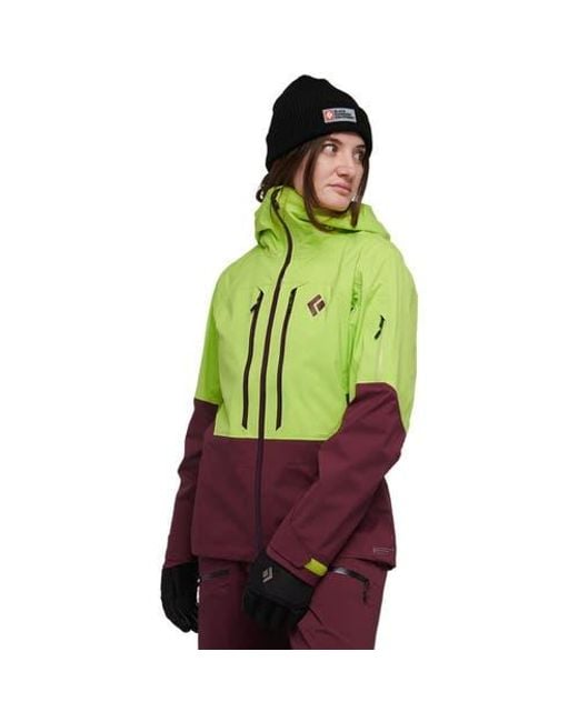 Black Diamond Green Recon Lt Shell Jacket