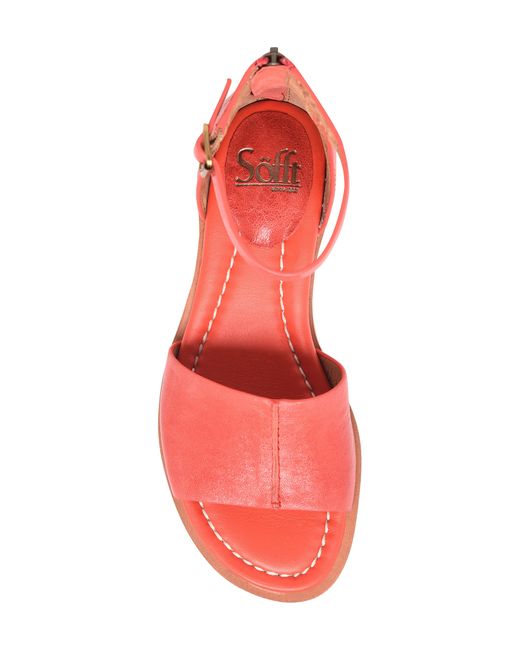 Söfft Pink Faxyn Ankle Strap Sandal