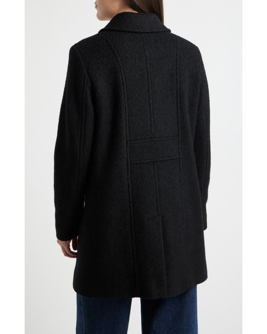 Sam Edelman Black Crested Button Coat