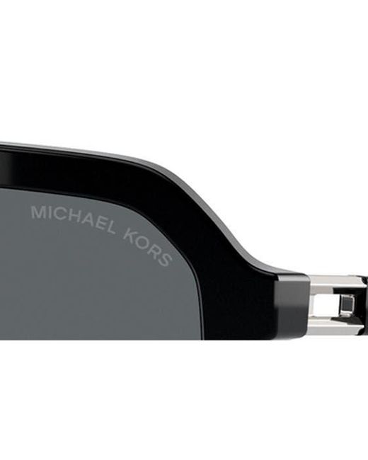 Michael Kors Black Murren 58mm Square Sunglasses for men
