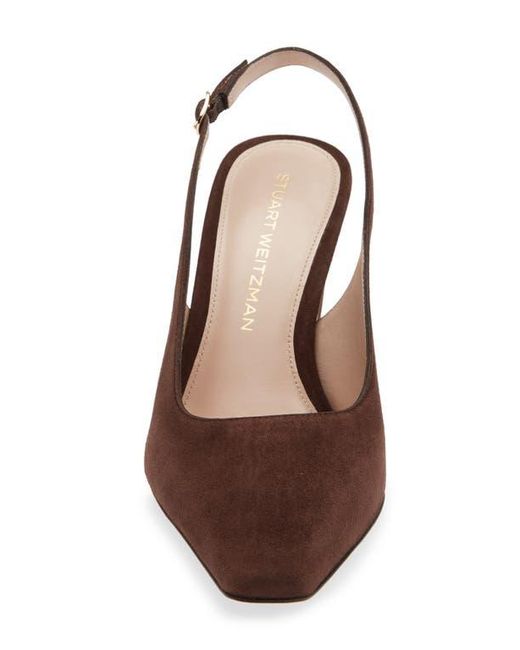 Stuart Weitzman Brown Stassi Slingback Pump