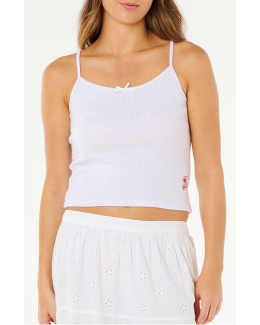 Rip Curl Blue Poolside Pointelle Camisole
