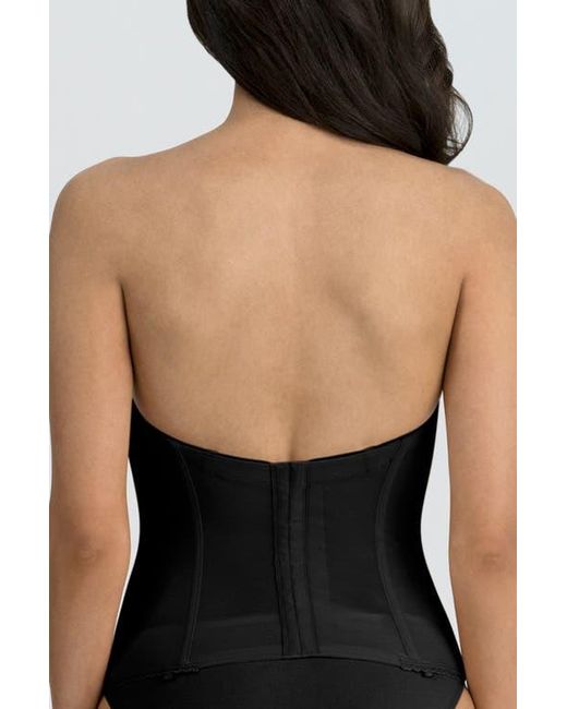 Dominique Intimates Black Brianna Low Back Convertible Strapless Corset Bra