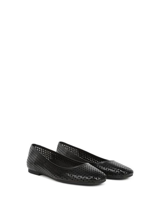 Vionic Black Orinda Perforated Ballet Flat