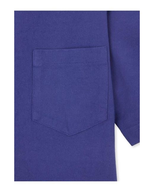 Fortela Blue Tubejp Cotton Chest Pocket T-Shirt for men