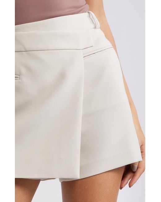 Open Edit White The Icon Wrap Front Skort