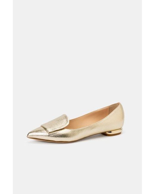 Bells & Becks White Lia Pointed Toe Loafer