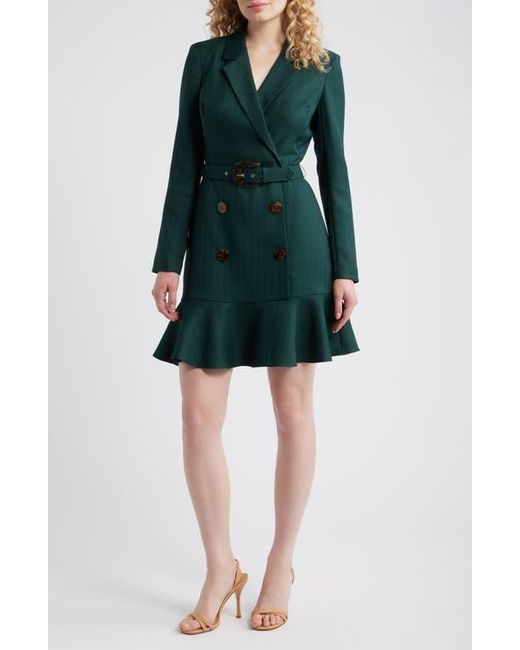 eliza j long sleeve dress Eliza J Petite Side Ruched Velvet Long Sleeve Gown