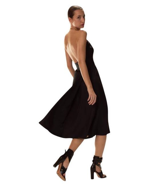 Cynthia Rowley Black Talita Silk Wrap Dress