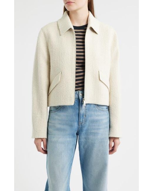 Boss Blue Cafiore Textured Wool Blend Jacket