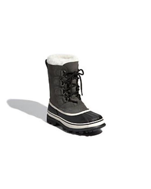 Sorel Black Caribou Wp Waterproof Boot