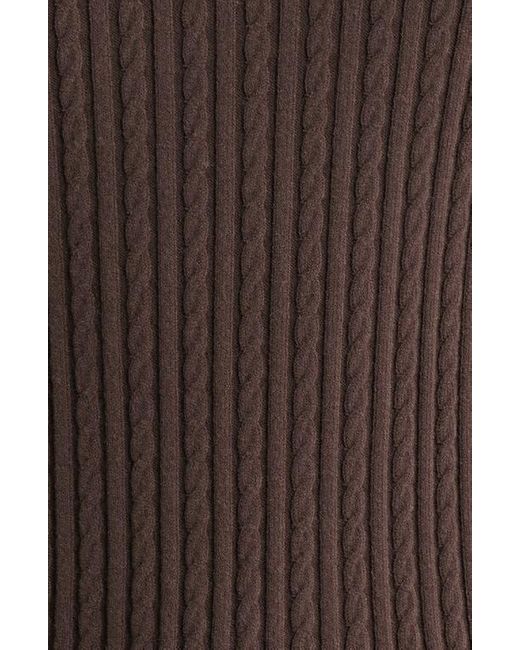 FRAME Black The Fine Cable Sweater