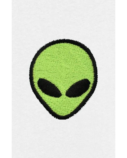 Alix White Alien Heavyweight Tee for men