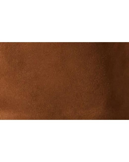 Astr Brown Jude Faux Suede Shorts