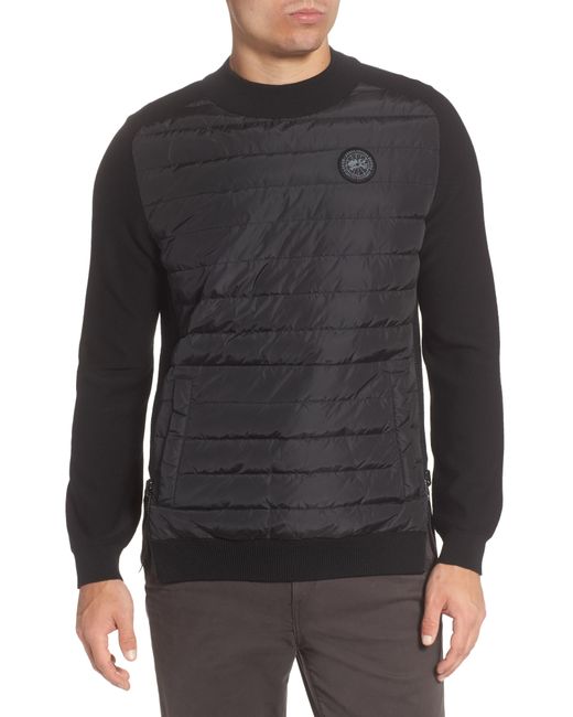 Canada Goose Black Label Hybridge Reversible Down & Wool Sweater for men