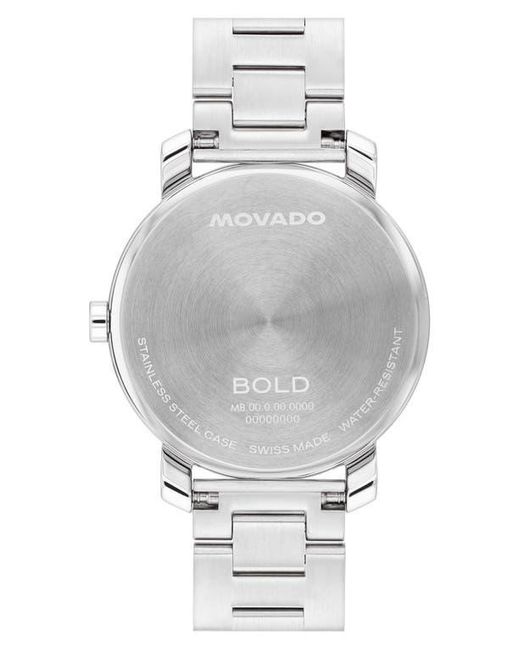 Movado Metallic Bold Access Bracelet Watch, 34Mm