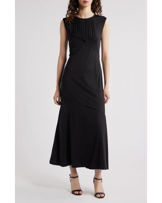 Du Paradis Black Bluebell Western Fringe Detail Maxi Dress