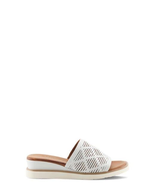 Spring Step White Zali Slide Sandal