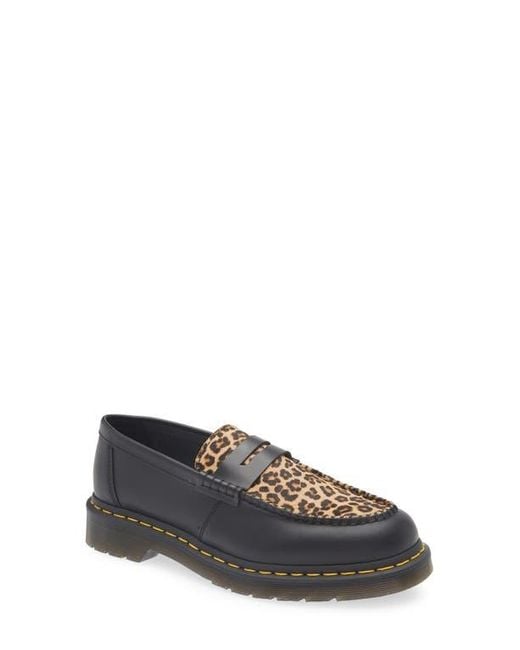 Dr. Martens Black Penton Heart Penny Loafer