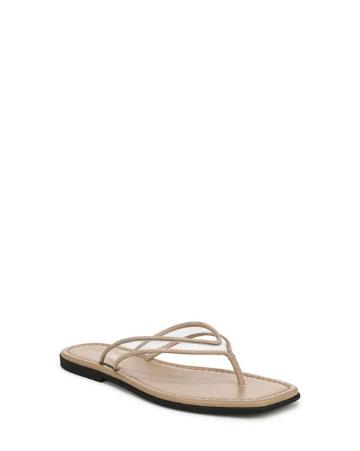 Veronica Beard White Clea Flip Flop