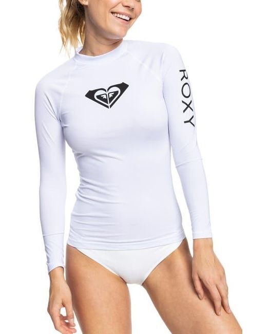 Roxy White Whole Hearted Long Sleeve Rashguard