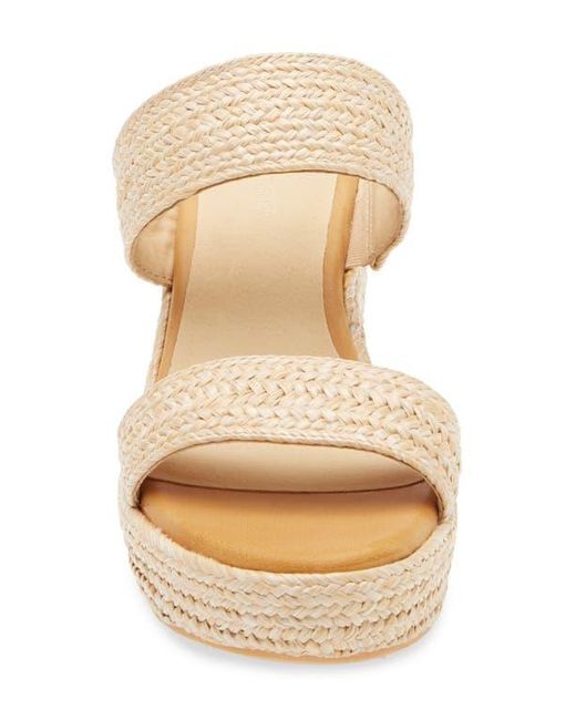 Chocolat Blu Natural Platform Wedge Sandal
